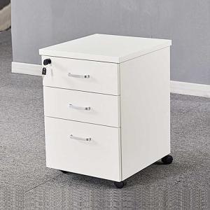 Wholesale 16 Inch Office Wooden Filing Cabinets Rolling White File Cabinet from china suppliers