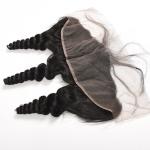 100% Pure Virgin Lace Frontal Closure With Bundles 13X4 Inch Free Part