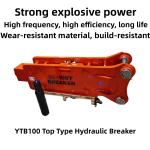 10-16 Ton Excavators Hydraulic Breaker Hammer 100 Chisel YTB100
