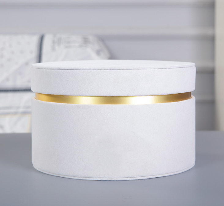 Customer's Logo Gold Foil Logo Gift Bouquet Packaging with Pantone Colors and Lid