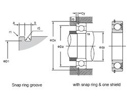 Wholesale Single Row Deep Groove Ball Bearings With Rubber Seals/Steel Shields 6309N from china suppliers