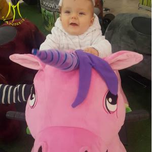 Wholesale Hansel kids battery operated plush walking toy horse ride for mall from china suppliers