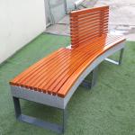 Garden Wooden Stone Bench set with Backrest Stone leg metal Wood Bench Wholesale