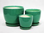Customized Round Ceramic Pots Wide Selection Drainage Included