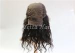 Wet And Wavy Weave Lace Front Remy Hair Wigs , Tangle Free Hair Extensions