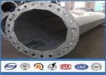 HDG Electrical Tubular Steel Pole High strength low alloy structural steels