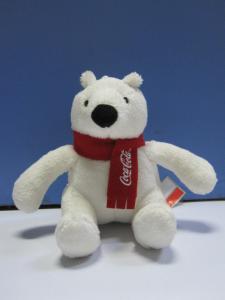 Wholesale 12cm Christmas Coca Cola Polar Bear Stuffed Animal Cute Push Keychain from china suppliers