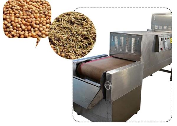 Tunnel Type Microwave Spice Dryer Machine , 80KW Industrial Stainless Steel