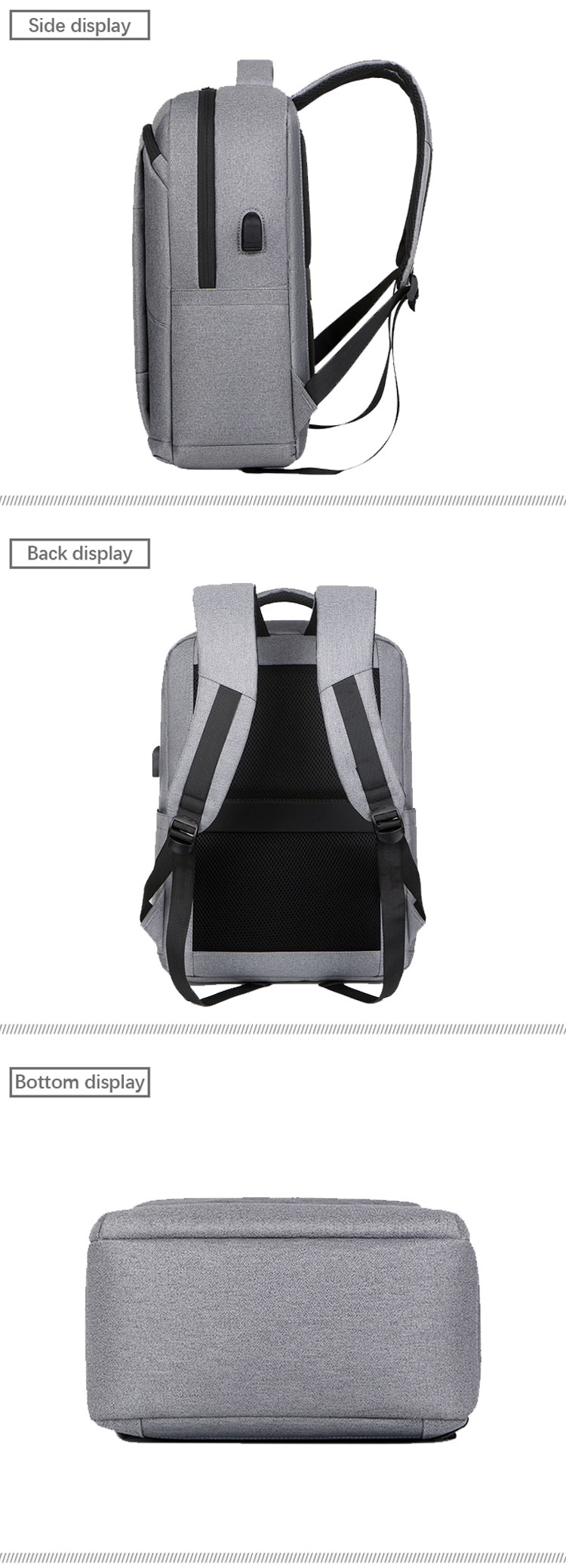 Usb Charging Men Smart Business Backpack Waterproof Anti Theft Laptop Backpack OEM