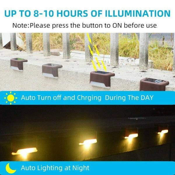 Outdoor Solar Powered LED Wall Light For Corridor Stair IP65 Automatic Waterproof