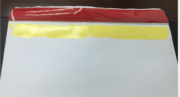 High Residue Tamper Proof Security Labels tape For Paper Envelope / Document Bags