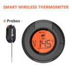 5in1 Remote Bluetooth BBQ Thermometer For Smoker Kitchen Cooking Grill
