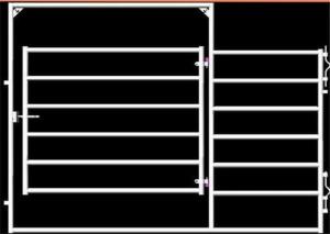 Wholesale 2.1x1.8m Australia standard farm gate fence/livestock panels Farmgate from china suppliers