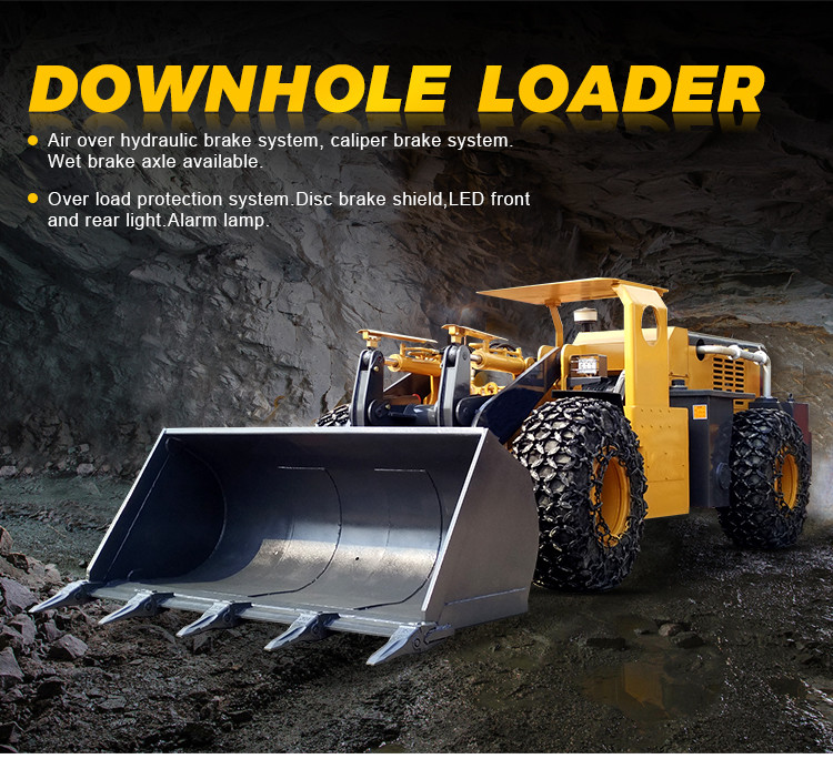 CE Downhole 2cbm Mining Wheel Loader 1.6T High Performance