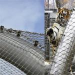 Bridge Stairway Flexible Stainless Steel Cable Mesh 1.5 Mm Wire 50*50 Mm Hole