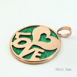 Wholesale Fashion High Quality Fashion Stainless Steel Round Shapped Necklace Pendant LPR317 from china suppliers