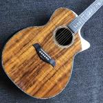 41 inch Solid KOA Top PS14 Acoustic Guitar Cocobolo Back Sides Real abalone