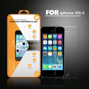 China 0.33MM tempered glass screen protector for iPhone 2.5D round edge 9H hardness clear vision on sale