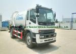 ISUZU Septic Vacuum Trucks / Sewer Suction Truck Euro 5 Engine 205HP
