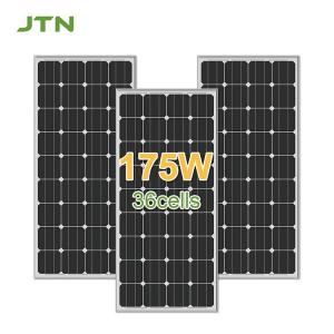 China PET/ETFE/Glass Surface Material 175W Mono Solar Panels for Solar Home Energy System on sale