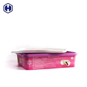 Wholesale 0.45KGS Food Grade Square IML Box / Plastic Cake Container Scratch Resistant from china suppliers