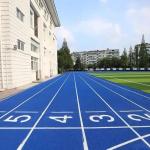 IAAF Blue Sandwich Synthetic Running Track 13mm Thickness
