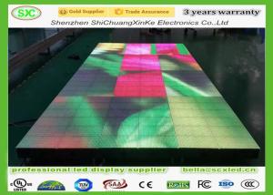 Wholesale High Weight Load 3 In 1 SMD LED Dance Floor Outdoor P6.25 For Concert , Full Color portable led dance floor from china suppliers