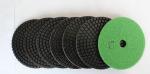 Black 4 Inch 3mm Diamond Wet Pollishing Pad For Polishing Marble Granite
