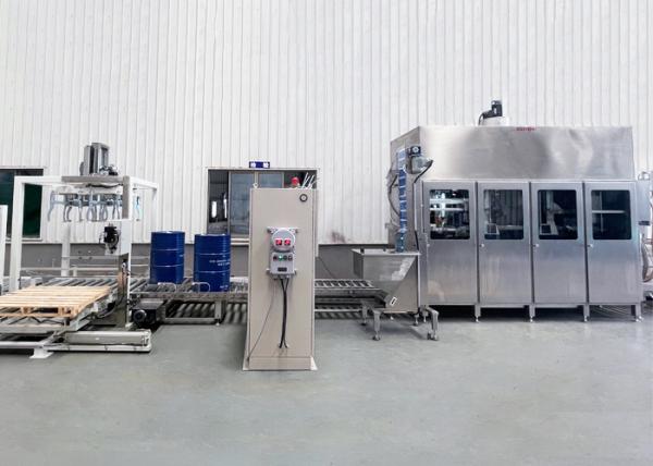High Capacity Drum Paint Filling Machine 50-220kg Filling Capacity 220V/380V