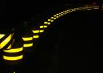 Curve Road Roller Barrier Fence , Polyethylene Road Roller Barrier