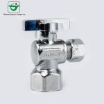 Bacteriological Neutral 5/8"ODx1/4"ODx1/4" OD Brass Dual Stop Valve
