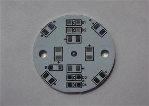 China 1.2 mm CEM-1 HASL Lead Free Single Sided PCB Black Silkscreen for LED Light on sale