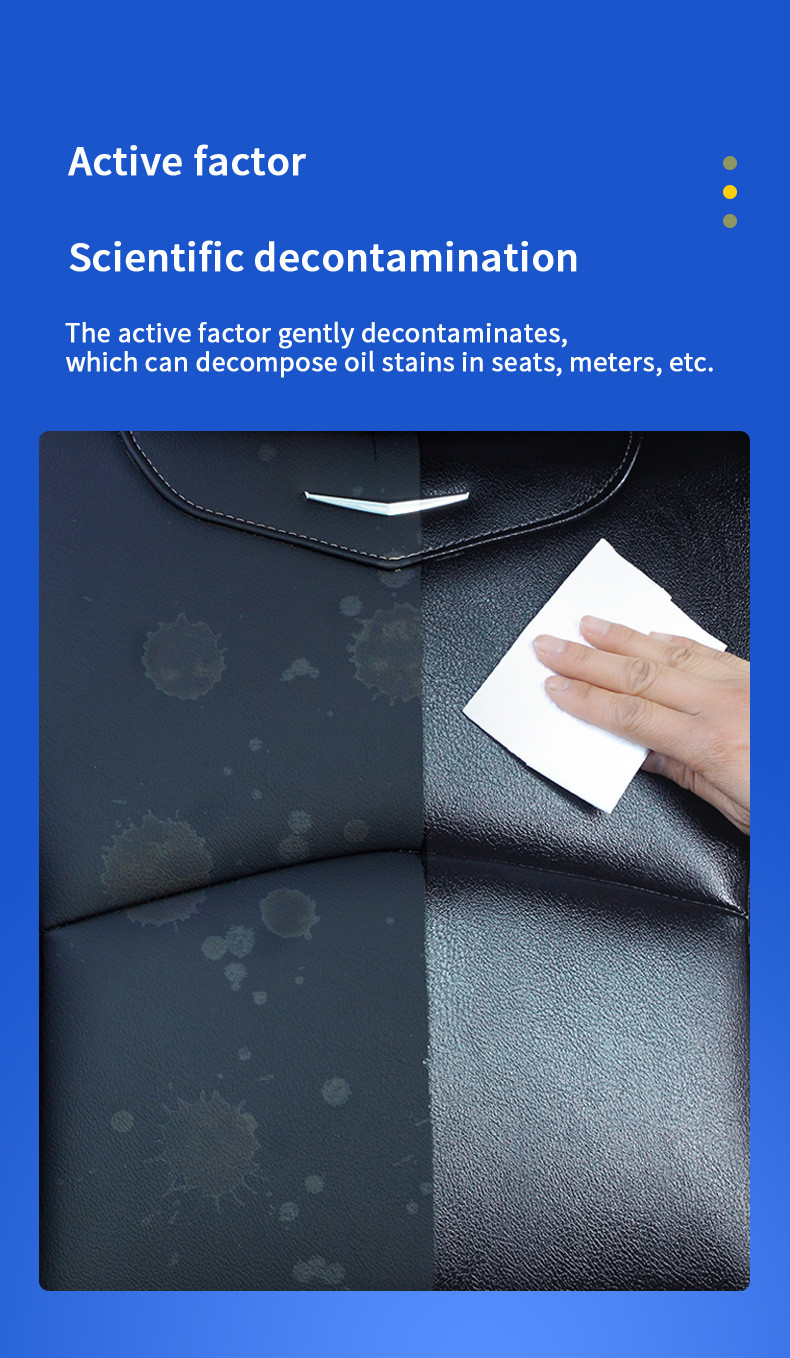 Microfiber Cloth Car Interior Cleaning Wipes For Dashboard Leather Moisturizing
