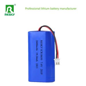 China Rechargeable 18650 lithium battery Battery Pack 2600mAh 7.4V 19.24wh lipo battery pack on sale