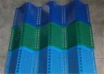 Green Perforated Corrugated Steel Wind And Dust Barrier Panels