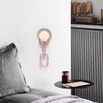 Nordic simple glass ball bedroom bed wall lamp personality creative living room