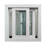 PVC Plastic UPVC Double Glass Horizontal Slide Window