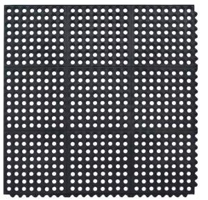 Wholesale Interlocking Antifatigue Tile Mats With Holes ESD Rubber Floor Mat Antistatic Anti Fatigue Mat from china suppliers