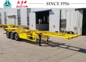 Wholesale Spring Suspension Tri Axle Skeletal Trailer For Carrying 20ft 40ft Container from china suppliers