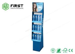 Wholesale Supermarket Shampoo Cardboard Floor Displays Full Color Printed With 3 Shelves from china suppliers