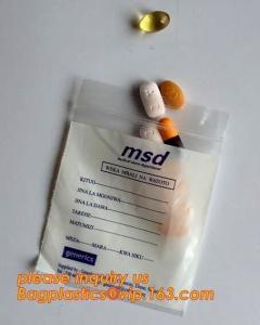 Wholesale Eco friendly biohazard medicine Zip lockk bag, FDA LDPE Materials Medical using Zipper Bags Plastic Zip lock bags with own from china suppliers