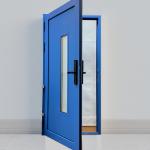 Modern Aluminum Entrance Door Electronic Combination Lock Aluminum Pivot Hinge
