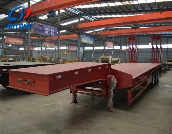 Manufacture 150 ton 4 Row 8 Axles Semi-Trailer for Heavy Duty Equipment