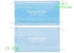 Civil Use Surgical Face Mask Mouth Cover Blue And White Surgical Mask