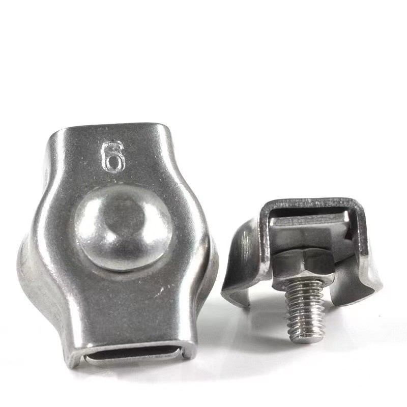 Us Type Malleable Wire Rope Clip Stainless Steel Wire Clamp High Polished