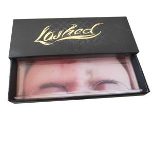 Wholesale Custom sliding drawer eyelash box with foil stamping logo from china suppliers