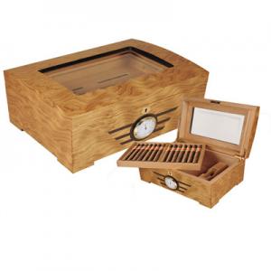 Wholesale wooden cigar humidors, hinge & clasp, cedar wood pallet, with lock from china suppliers