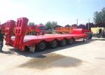 3 Axles Concave Beam Low Bed 60 Ton Low Deck Trailer