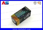 Full Color 10ml Vial Boxes / Paper Packaging Medicine Storage Box Hologram