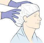 Disposable non woven hair cap nursing wash free no rinse shampoo shower cap